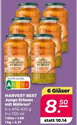 NETTO Harvest best junge erbsen mit möhren Angebot