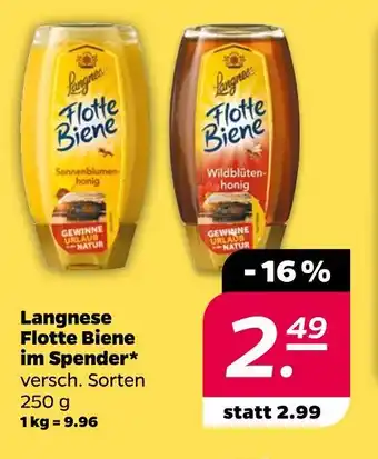 NETTO Langnese flotte biene sonnenblumenhonig Angebot