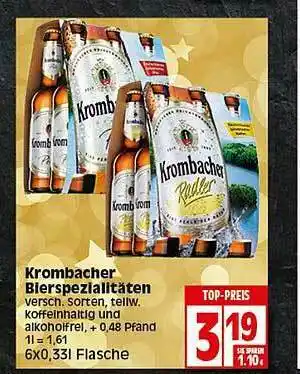 Elli Markt Krombacher Bierspezialitäten Angebot