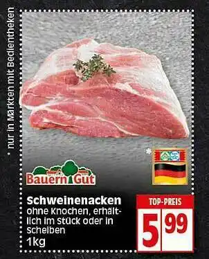 Elli Markt Bauern Gut Schweinenacken Angebot