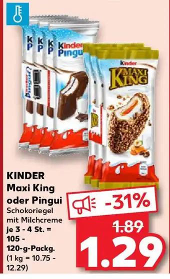 Kaufland Kinder Maxi King oder Pingui Angebot