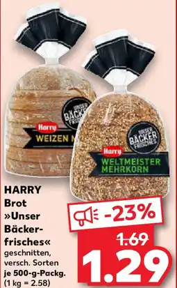 Kaufland HARRY Brot >>Unser Bäcker- frisches<< Angebot