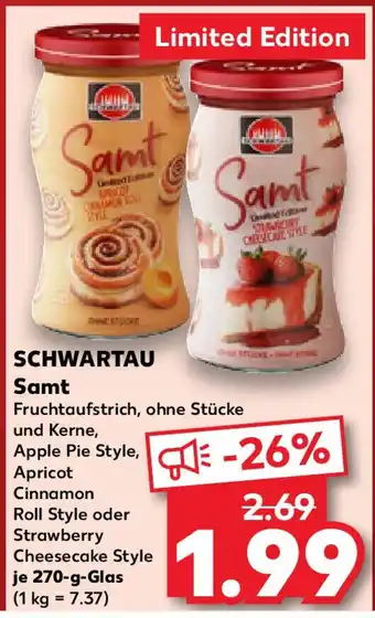 Kaufland SCHWARTAU Samt Angebot