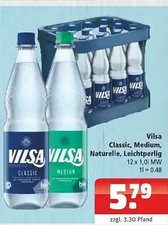 Getränkehaus Vilsa Classic, Medium, Naturelle, Leichtperlig Angebot