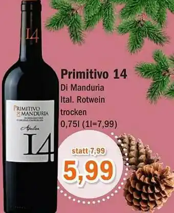 Aktiv Irma Primitivo 14 Di Manduria Angebot