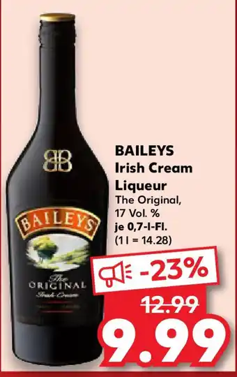 Kaufland BAILEYS Irish Cream Liqueur Angebot