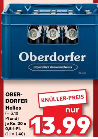Kaufland Oberdorfer Helles Angebot