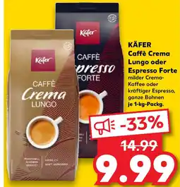 Kaufland Käfer Caffè Crema Lungo oder Espresso Forte Angebot