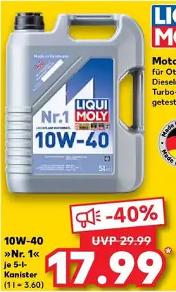 Kaufland LIQUI MOLY Motorenöl 10W-40 Nr.1 Angebot