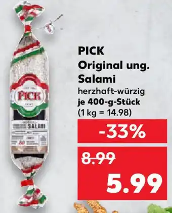 Kaufland PICK Original ung. Salami Angebot