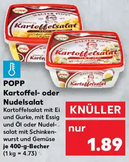 Kaufland POPP Kartoffel- oder Nudelsalat Angebot