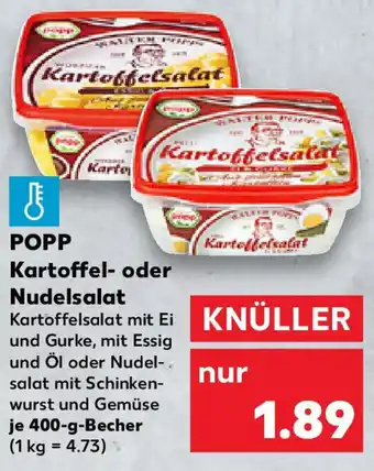Kaufland POPP Kartoffel- oder Nudelsalat Angebot