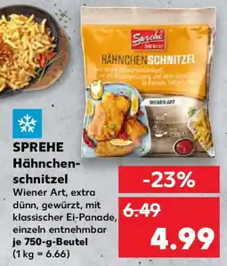 Kaufland SPREHE Hähnchenschnitzel Angebot