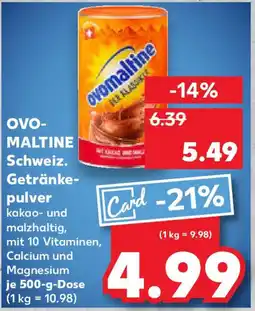 Kaufland OVOMALTINE Schweiz. Getränkepulver Angebot