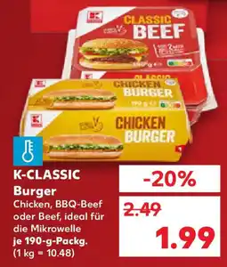 Kaufland K-CLASSIC Burger Angebot