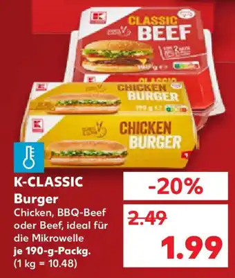 Kaufland K-CLASSIC Burger Angebot