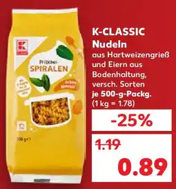 Kaufland K-CLASSIC Nudeln Angebot