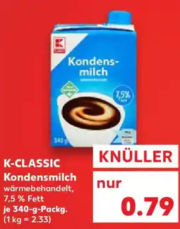Kaufland K-CLASSIC Kondensmilch Angebot