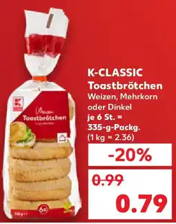 Kaufland K-CLASSIC Toastbrötchen Angebot