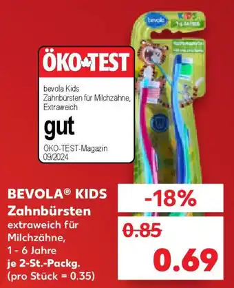 Kaufland bevola Kids Zahnbürsten Angebot