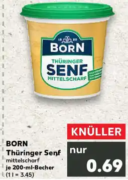 Kaufland BORN Thüringer Senf Angebot