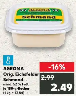 Kaufland AGROMA Orig. Eichsfelder Schmand Angebot