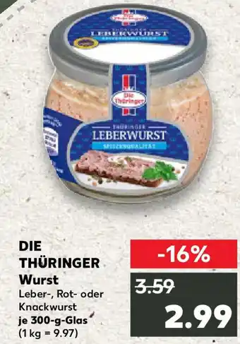 Kaufland DIE THÜRINGER Wurst Angebot