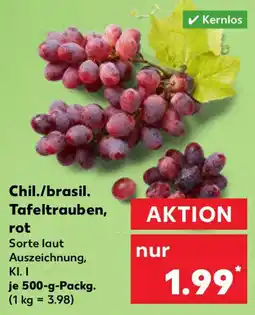 Kaufland Chil./brasil. Tafeltrauben, rot Angebot