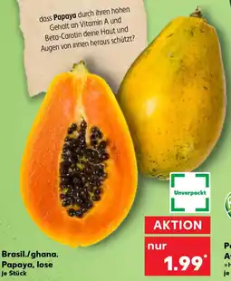 Kaufland Brasil./ghana. Papaya Angebot