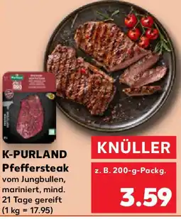 Kaufland K-PURLAND Pfeffersteak Angebot