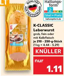 Kaufland K-CLASSIC Leberwurst Angebot