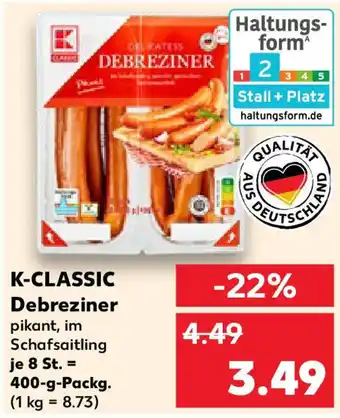 Kaufland K-CLASSIC Debreziner Angebot