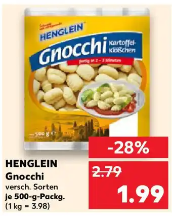 Kaufland HENGLEIN Gnocchi Angebot