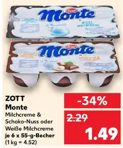Kaufland ZOTT Monte Angebot