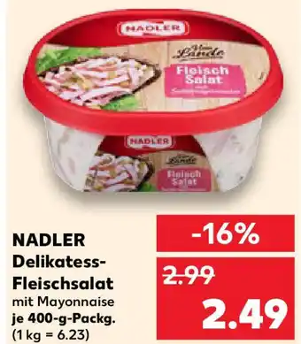 Kaufland NADLER Delikatess- Fleischsalat Angebot
