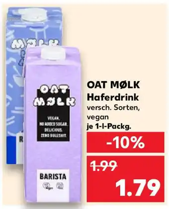 Kaufland OAT MØLK Haferdrink Angebot