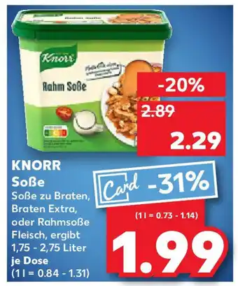 Kaufland KNORR Soße Angebot