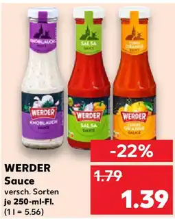 Kaufland WERDER Sauce Angebot