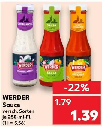 Kaufland WERDER Sauce Angebot