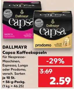 Kaufland Dallmayr Capsa Kaffeekapseln Angebot