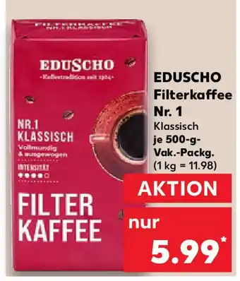 Kaufland EDUSCHO Filterkaffee Nr. 1 Angebot