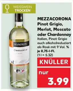 Kaufland MEZZACORONA Pinot Grigio, Merlot, Moscato oder Chardonnay Angebot