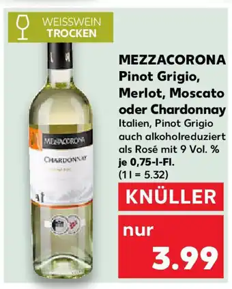 Kaufland MEZZACORONA Pinot Grigio, Merlot, Moscato oder Chardonnay Angebot