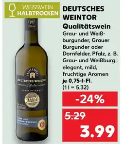 Kaufland DEUTSCHES WEINTOR Qualitätswein Angebot