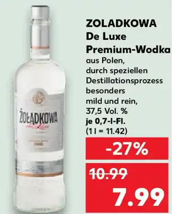 Kaufland ŻOŁĄDKOWA De Luxe Premium-Wodka Angebot