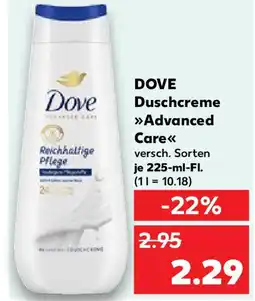 Kaufland DOVE Duschcreme »Advanced Care<< Angebot