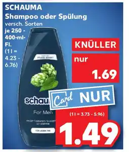Kaufland SCHAUMA Shampoo oder Spülung Angebot