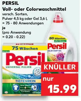 Kaufland PERSIL Voll- oder Colorwaschmittel Angebot