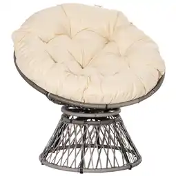 Netto Marken-Discount Outsunny Papasansessel Polyester, PE-Rattan Angebot
