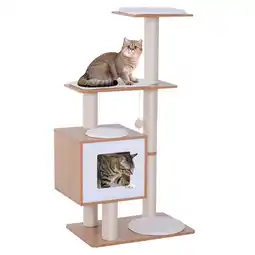 Netto Marken-Discount PawHut Katzenbaum Holz, MDF, Sisal, Plüsch Angebot